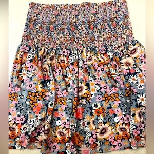 Strapless floral top boho style. Xl